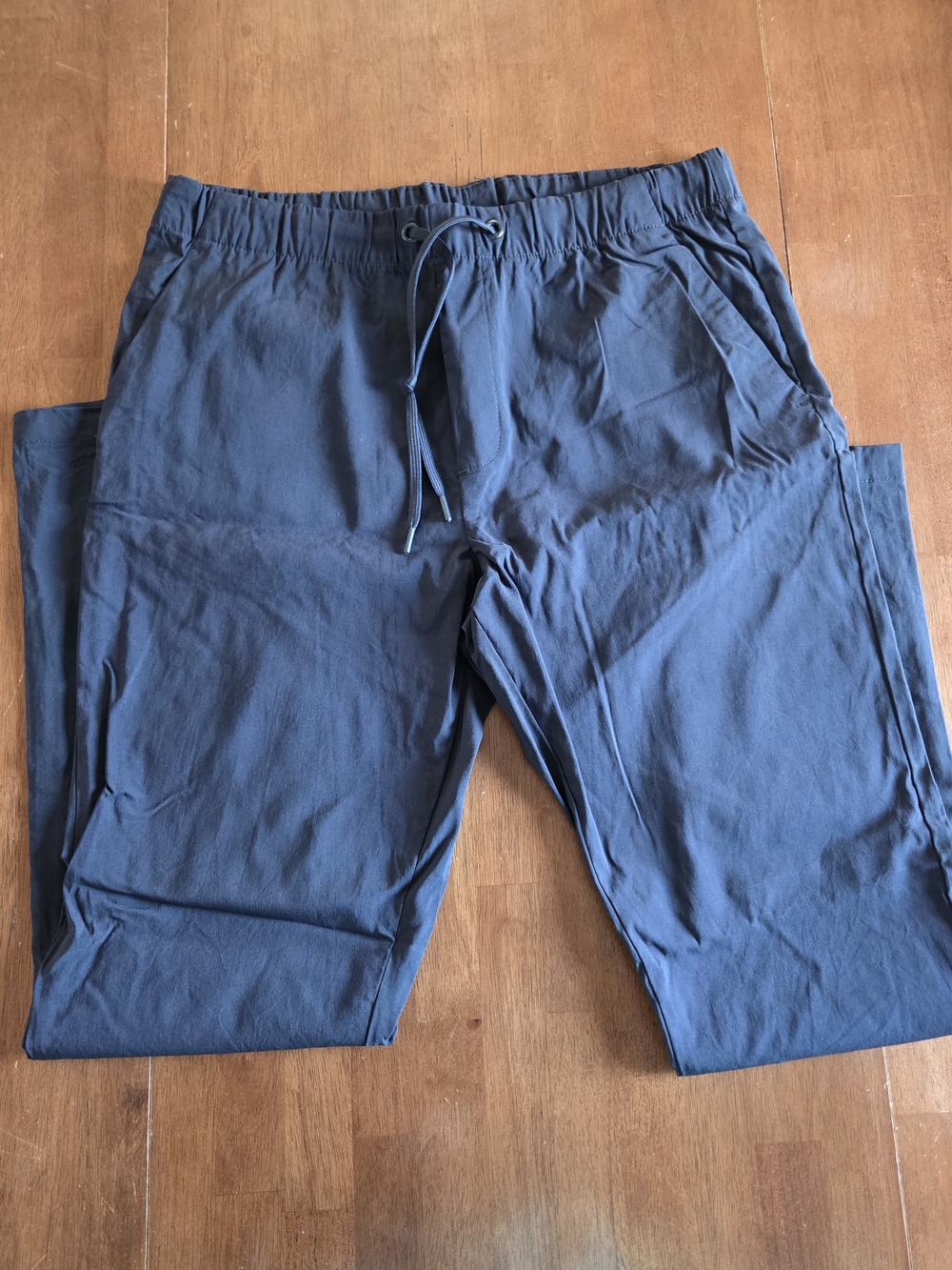 Men's Navy Drawstring Joggers with Elastic Waist